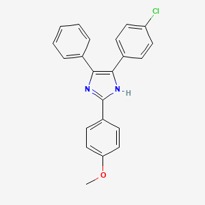 4-(4-chlorophenyl)-2-(4-methoxyphenyl)-5-phenyl-1H-imidazole