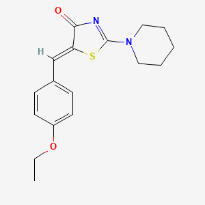 (5Z)-5-(4-ethoxybenzylidene)-2-piperidin-1-yl-1,3-thiazol-4(5H)-one