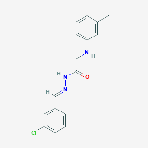 N'-[(E)-(3-chlorophenyl)methylidene]-2-[(3-methylphenyl)amino]acetohydrazide (non-preferred name)