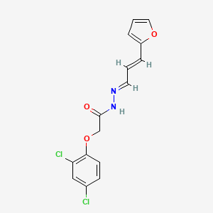 2-(2,4-dichlorophenoxy)-N'-[(1E,2E)-3-(furan-2-yl)prop-2-en-1-ylidene]acetohydrazide