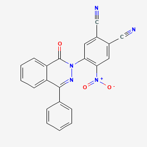 4-nitro-5-(1-oxo-4-phenylphthalazin-2(1H)-yl)benzene-1,2-dicarbonitrile