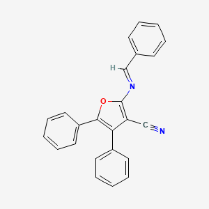 2-(Benzylidene-amino)-4,5-diphenyl-furan-3-carbonitrile