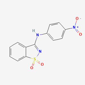 N-(4-nitrophenyl)-1,2-benzothiazol-3-amine 1,1-dioxide