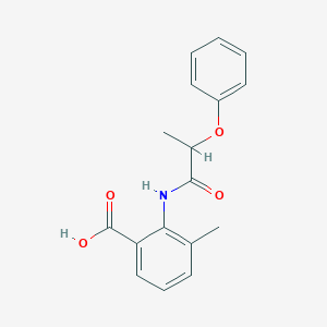 3-Methyl-2-[(2-phenoxypropanoyl)amino]benzoic acid