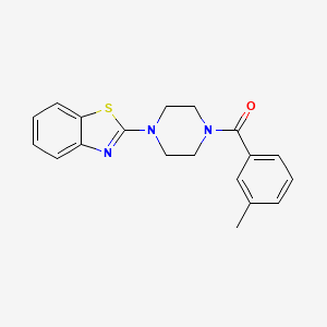 (4-(Benzo[d]thiazol-2-yl)piperazin-1-yl)(m-tolyl)methanone