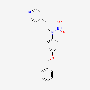 Benzenamine, 4-benzyloxy-N-nitro-N-[2-(4-pyridyl)ethyl]-