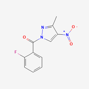 (2-fluorophenyl)(3-methyl-4-nitro-1H-pyrazol-1-yl)methanone