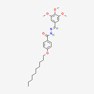 molecular formula C27H38N2O5 B11103739 4-(decyloxy)-N'-[(E)-(3,4,5-trimethoxyphenyl)methylidene]benzohydrazide 