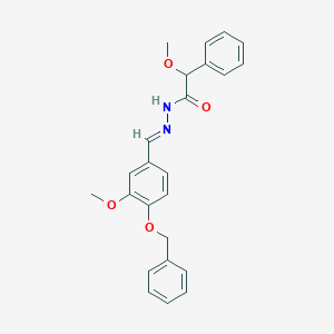 N'-[(E)-[4-(Benzyloxy)-3-methoxyphenyl]methylidene]-2-methoxy-2-phenylacetohydrazide