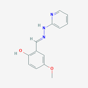 4-methoxy-2-[(E)-(2-pyridylhydrazono)methyl]phenol