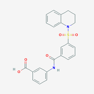 3-({[3-(3,4-dihydroquinolin-1(2H)-ylsulfonyl)phenyl]carbonyl}amino)benzoic acid