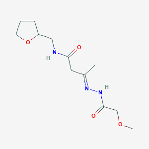 Butanamide, 3-(methoxyacetylhydrazono)-N-(2-tetrahydrofurfuryl)-