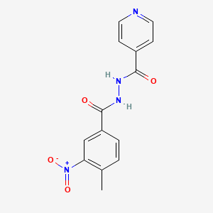 N'-[(4-methyl-3-nitrophenyl)carbonyl]pyridine-4-carbohydrazide