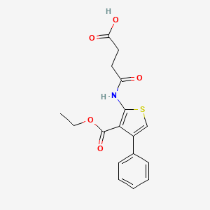 4-((3-(Ethoxycarbonyl)-4-phenylthiophen-2-yl)amino)-4-oxobutanoic acid