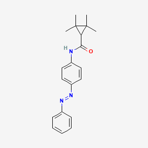 2,2,3,3-tetramethyl-N-{4-[(E)-phenyldiazenyl]phenyl}cyclopropanecarboxamide