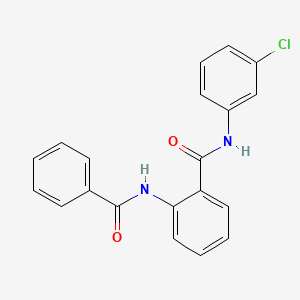 N-(3-chlorophenyl)-2-[(phenylcarbonyl)amino]benzamide