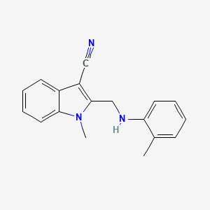 1-methyl-2-{[(2-methylphenyl)amino]methyl}-1H-indole-3-carbonitrile