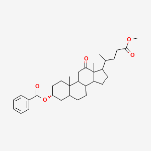 Methyl (3alpha)-12-oxo-3-[(phenylcarbonyl)oxy]cholan-24-oate