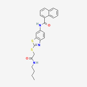 N-(2-{[2-(butylamino)-2-oxoethyl]sulfanyl}-1,3-benzothiazol-6-yl)naphthalene-1-carboxamide