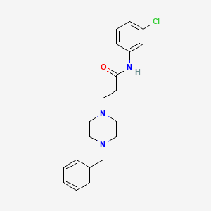 3-(4-benzylpiperazin-1-yl)-N-(3-chlorophenyl)propanamide