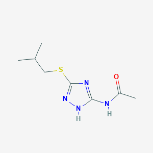 N-(5-Isobutylsulfanyl-1H-[1,2,4]triazol-3-yl)-acetamide