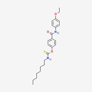 O-{4-[(4-ethoxyphenyl)carbamoyl]phenyl} octylcarbamothioate