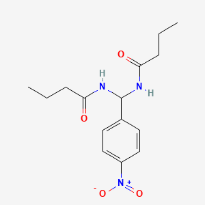 N-[Butanamido(4-nitrophenyl)methyl]butanamide