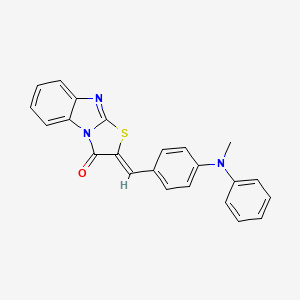 (2Z)-2-{4-[methyl(phenyl)amino]benzylidene}[1,3]thiazolo[3,2-a]benzimidazol-3(2H)-one