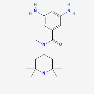 3,5-diamino-N-methyl-N-(1,2,2,6,6-pentamethylpiperidin-4-yl)benzamide