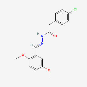 2-(4-Chlorophenyl)-N'-[(E)-(2,5-dimethoxyphenyl)methylene]acetohydrazide