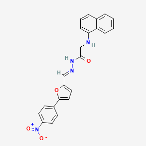 2-[(Naphthalen-1-YL)amino]-N'-[(E)-[5-(4-nitrophenyl)furan-2-YL]methylidene]acetohydrazide