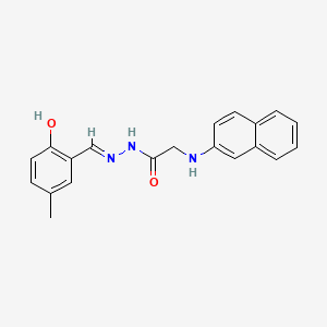 N'-[(E)-(2-Hydroxy-5-methylphenyl)methylidene]-2-[(naphthalen-2-YL)amino]acetohydrazide