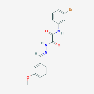 N-(3-bromophenyl)-2-[(2E)-2-(3-methoxybenzylidene)hydrazinyl]-2-oxoacetamide