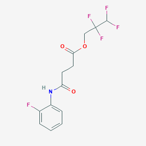 2,2,3,3-Tetrafluoropropyl 4-(2-fluoroanilino)-4-oxobutanoate