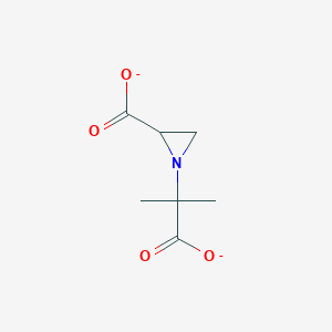 1-(2-Carboxylatopropan-2-yl)aziridine-2-carboxylate