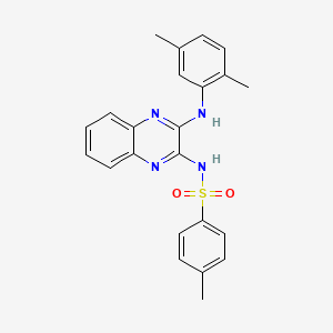 N-{3-[(2,5-dimethylphenyl)amino]quinoxalin-2-yl}-4-methylbenzenesulfonamide