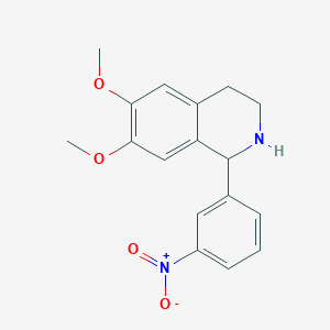 6,7-Dimethoxy-1-(3-nitrophenyl)-1,2,3,4-tetrahydroisoquinoline