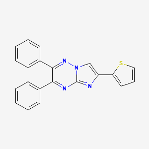 Imidazo[1,2-b]1,2,4-triazine, 2,3-diphenyl-6-(2-thienyl)-