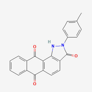 2-(4-methylphenyl)-1H-naphtho[2,3-g]indazole-3,6,11(2H)-trione