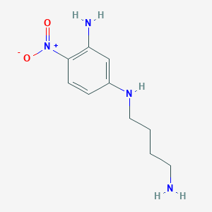 molecular formula C10H16N4O2 B11104415 N~1~-(4-aminobutyl)-4-nitrobenzene-1,3-diamine 