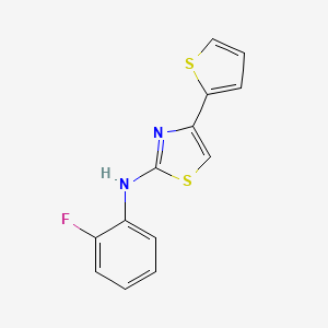 N-(2-fluorophenyl)-4-thiophen-2-yl-1,3-thiazol-2-amine