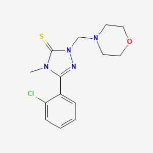 molecular formula C14H17ClN4OS B11104470 5-(2-chlorophenyl)-4-methyl-2-(morpholin-4-ylmethyl)-2,4-dihydro-3H-1,2,4-triazole-3-thione 