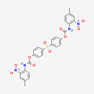 Sulfonyldibenzene-4,1-diyl bis[(4-methyl-2-nitrophenyl)carbamate]