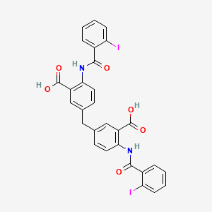 3,3'-Methanediylbis(6-{[(2-iodophenyl)carbonyl]amino}benzoic acid)