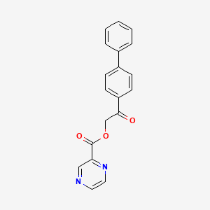 2-(Biphenyl-4-yl)-2-oxoethyl pyrazine-2-carboxylate