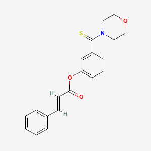 3-(morpholin-4-ylcarbonothioyl)phenyl (2E)-3-phenylacrylate