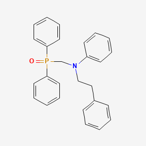 N-[(Diphenylphosphoryl)methyl]-N-(2-phenylethyl)aniline