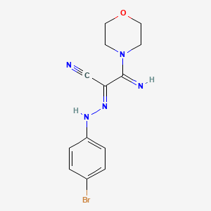 (2E)-2-[(4-bromophenyl)hydrazono]-3-imino-3-morpholin-4-ylpropanenitrile