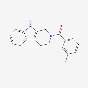 (3-methylphenyl)(1,3,4,9-tetrahydro-2H-beta-carbolin-2-yl)methanone