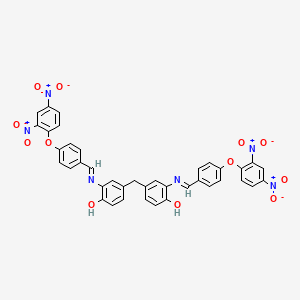 4,4'-methanediylbis[2-({(E)-[4-(2,4-dinitrophenoxy)phenyl]methylidene}amino)phenol]